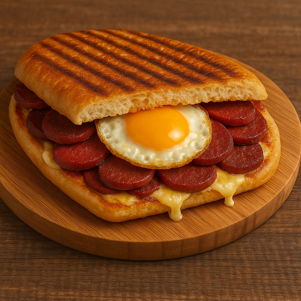 Sucuklu Yumurtalı Kaşarlı Ayvalık Tost