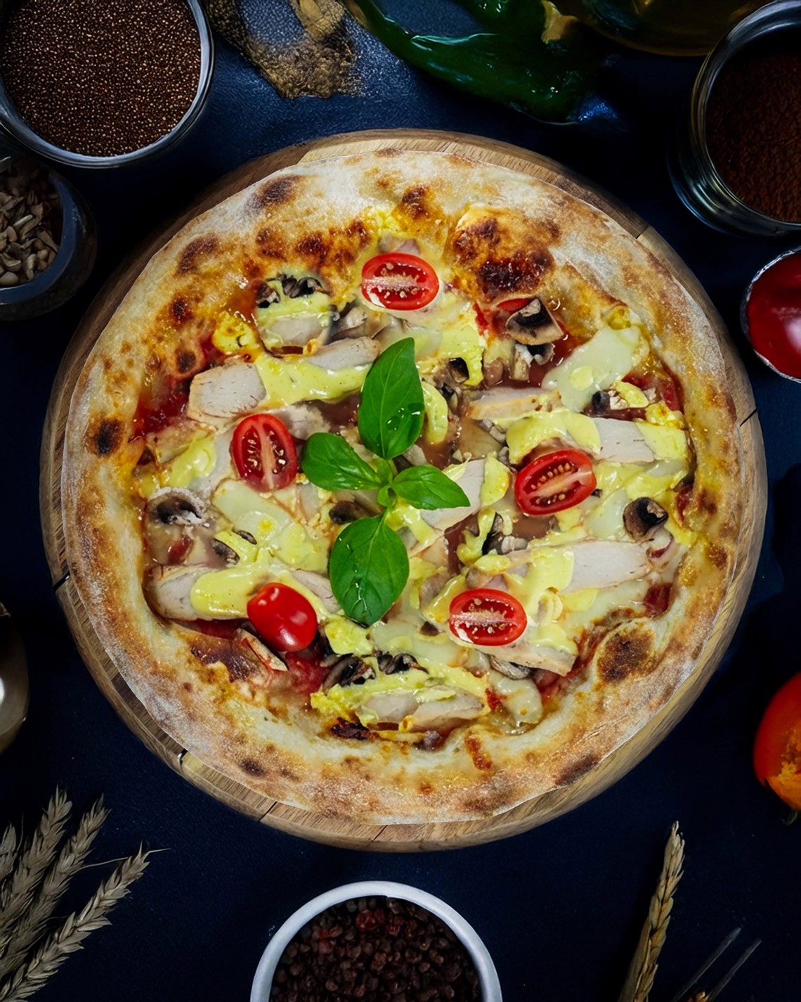 Pizza Chicken Hollandaise