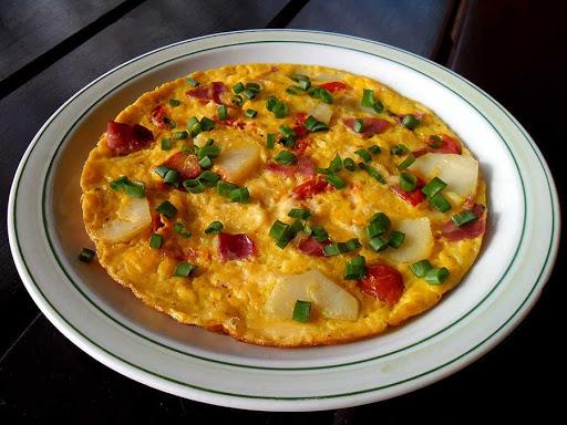 Omlette mit Tomaten