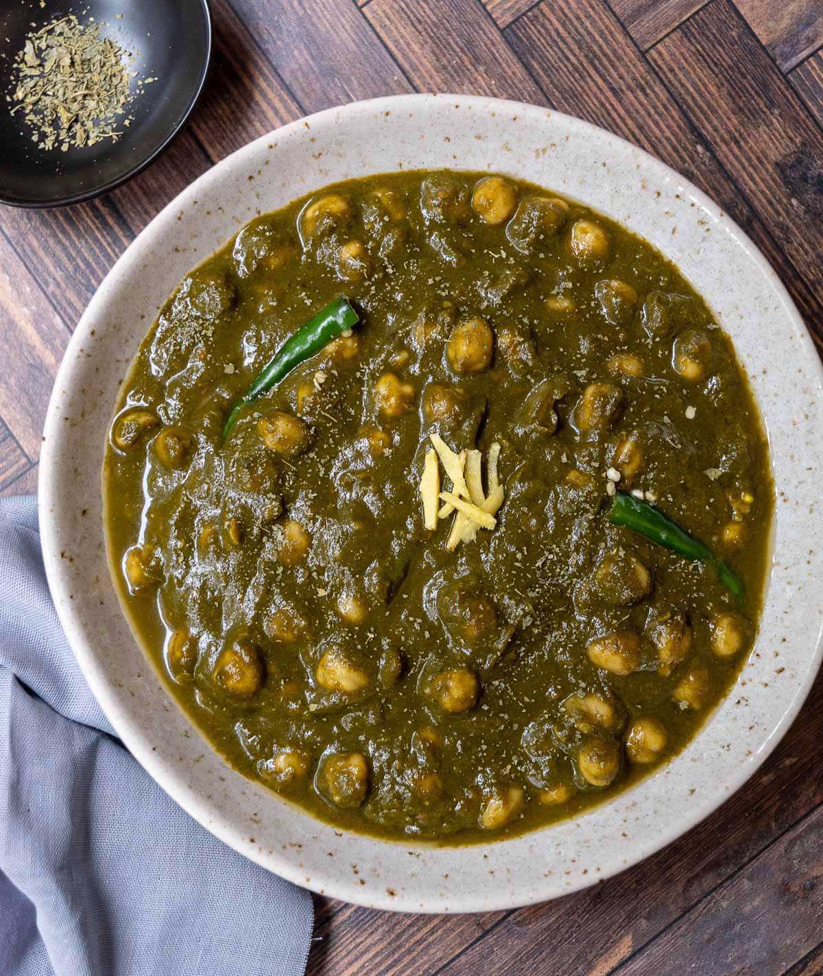 Palak Channa