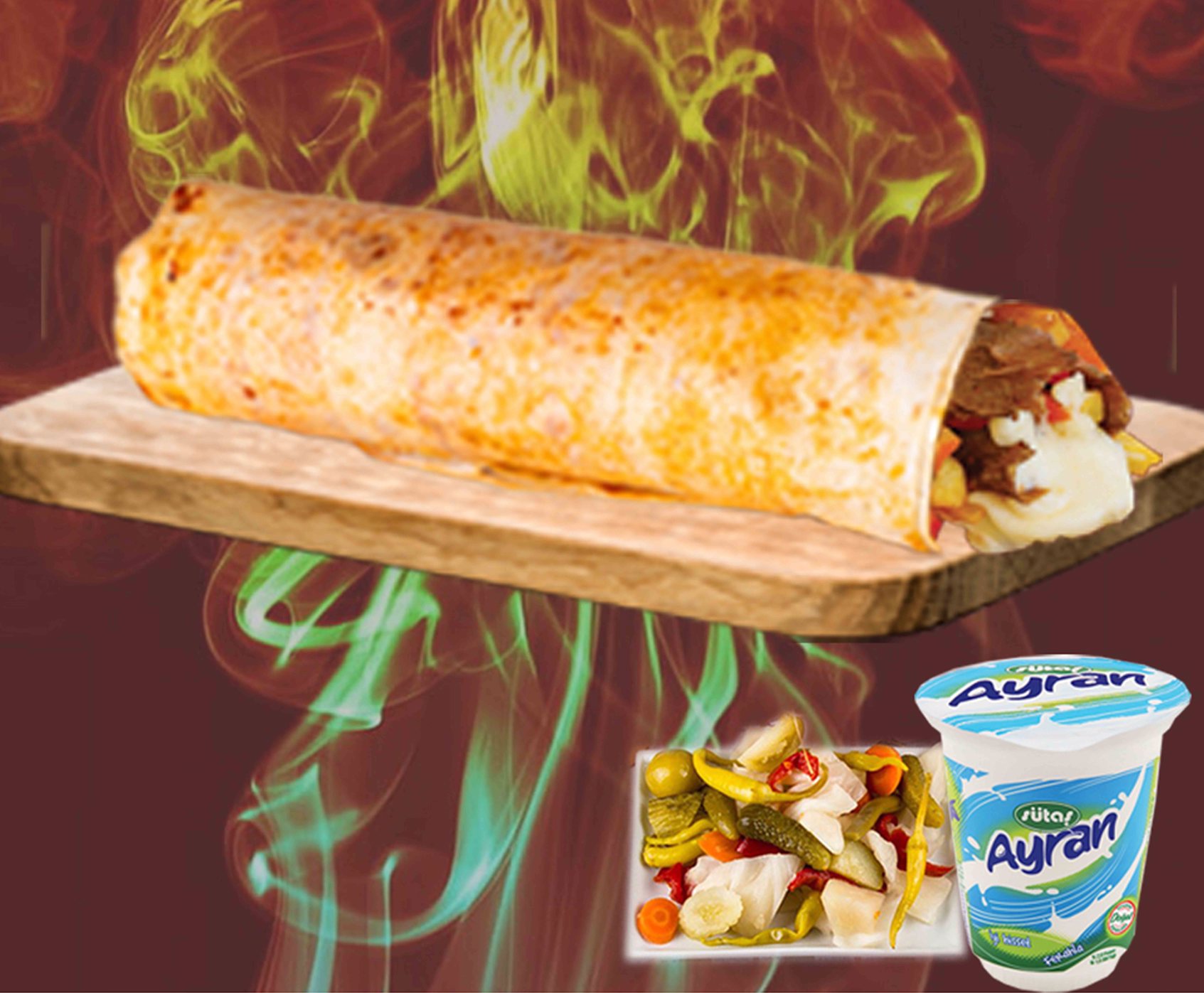 Kaşarlı Et Döner Dürüm