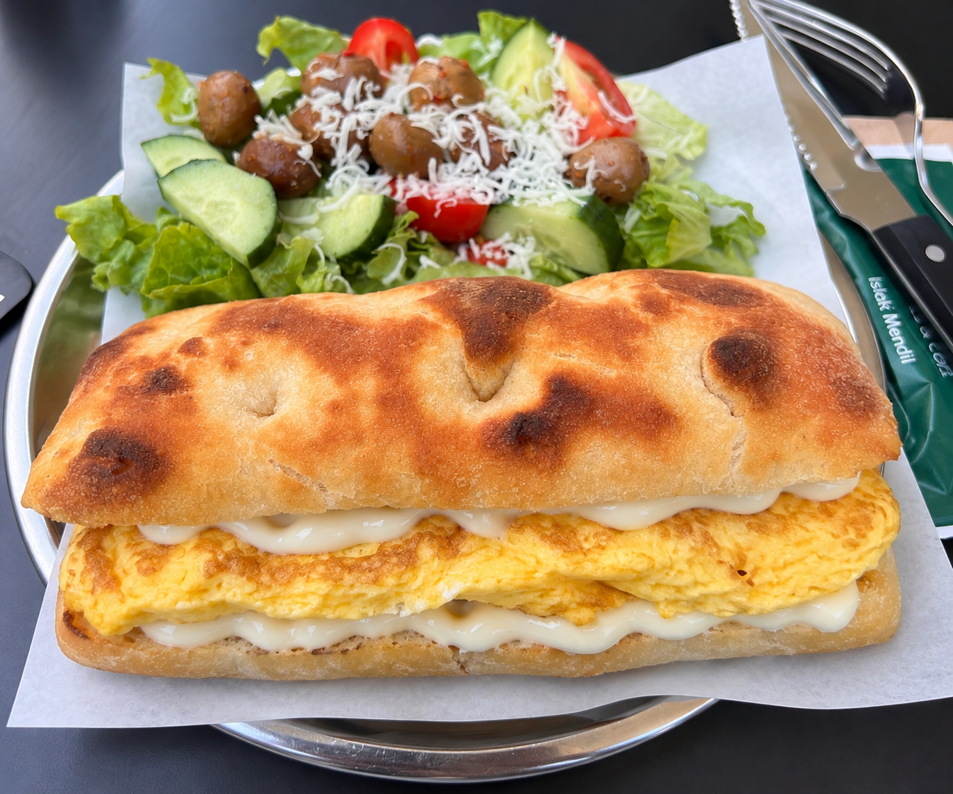 Omelet sandwich