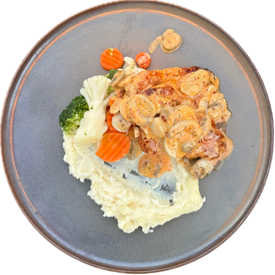 Grilled Chicken with Mushroom Sauce