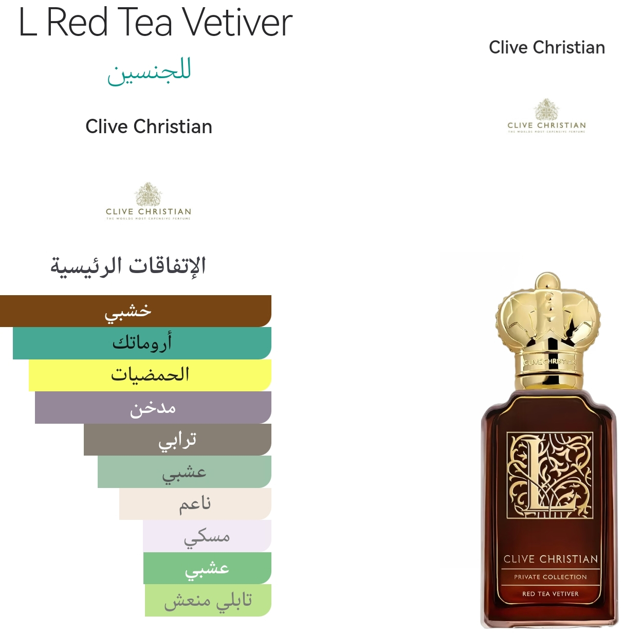 L RED TEA VETIVER - لـ ريد تي فيتفير