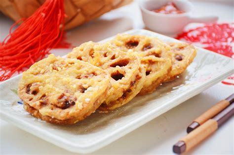 香酥炸藕盒-Хрустящий жареный корень лотоса
