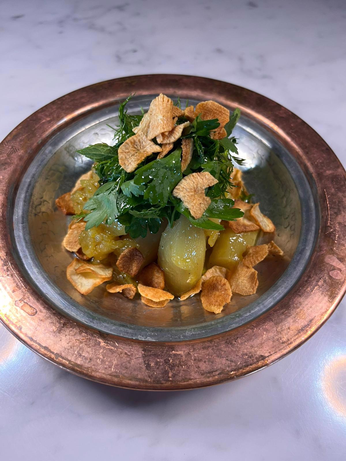 Jerusalem artichoke in olive oil