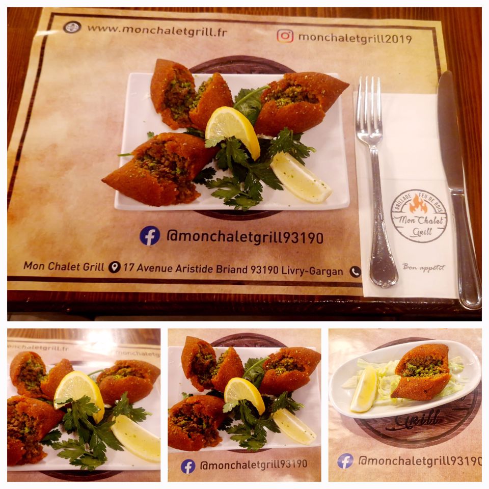 Boulettes de boulgour farcies à la viande hachee 3 pieces (3 İçli Köfte)