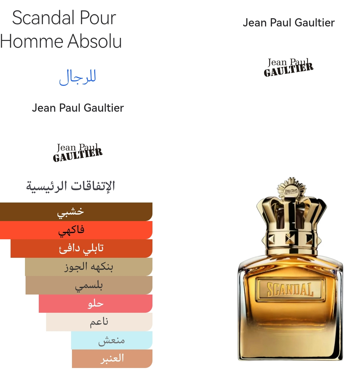Scandel Pour Homme Absolu - سكاندل بور هوم ابسلو