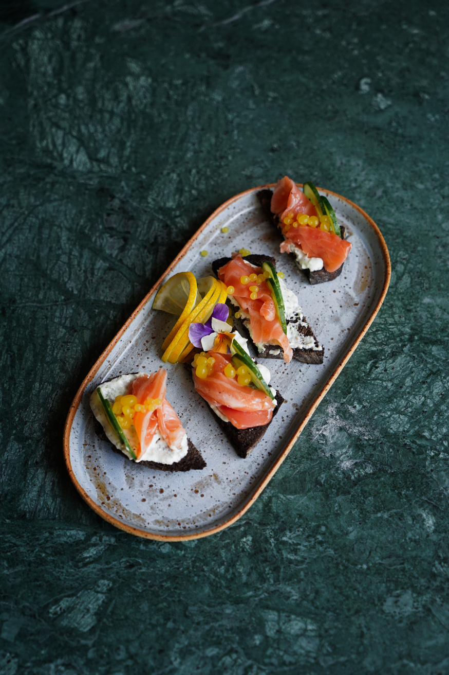 Salmon Bruschetta