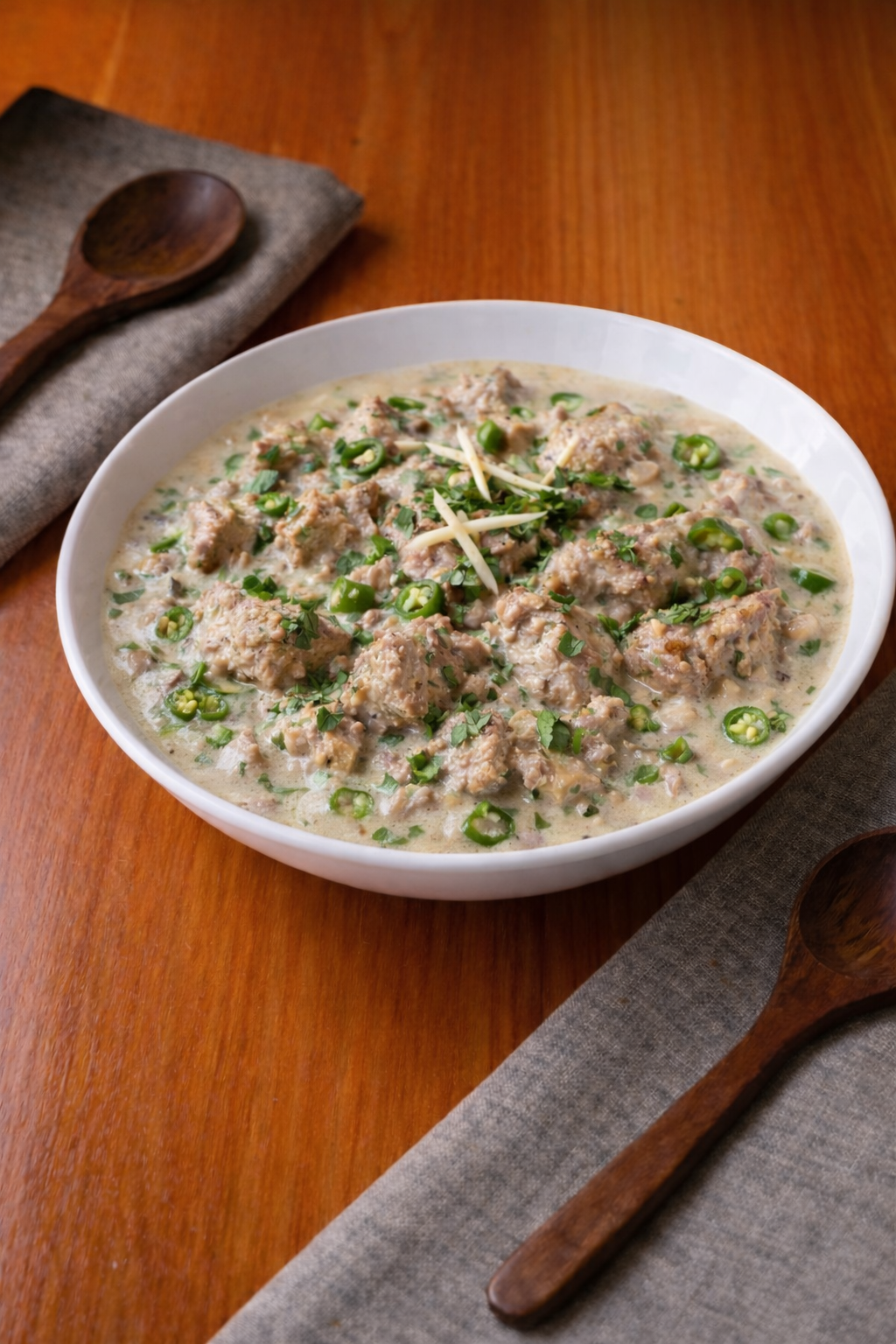 White Lamb Karhai (with bone)