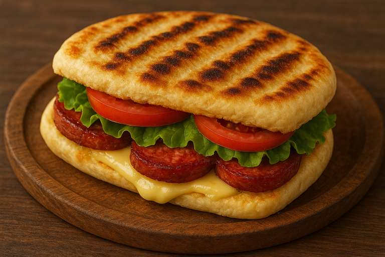 Sucuklu Bazlama Tost