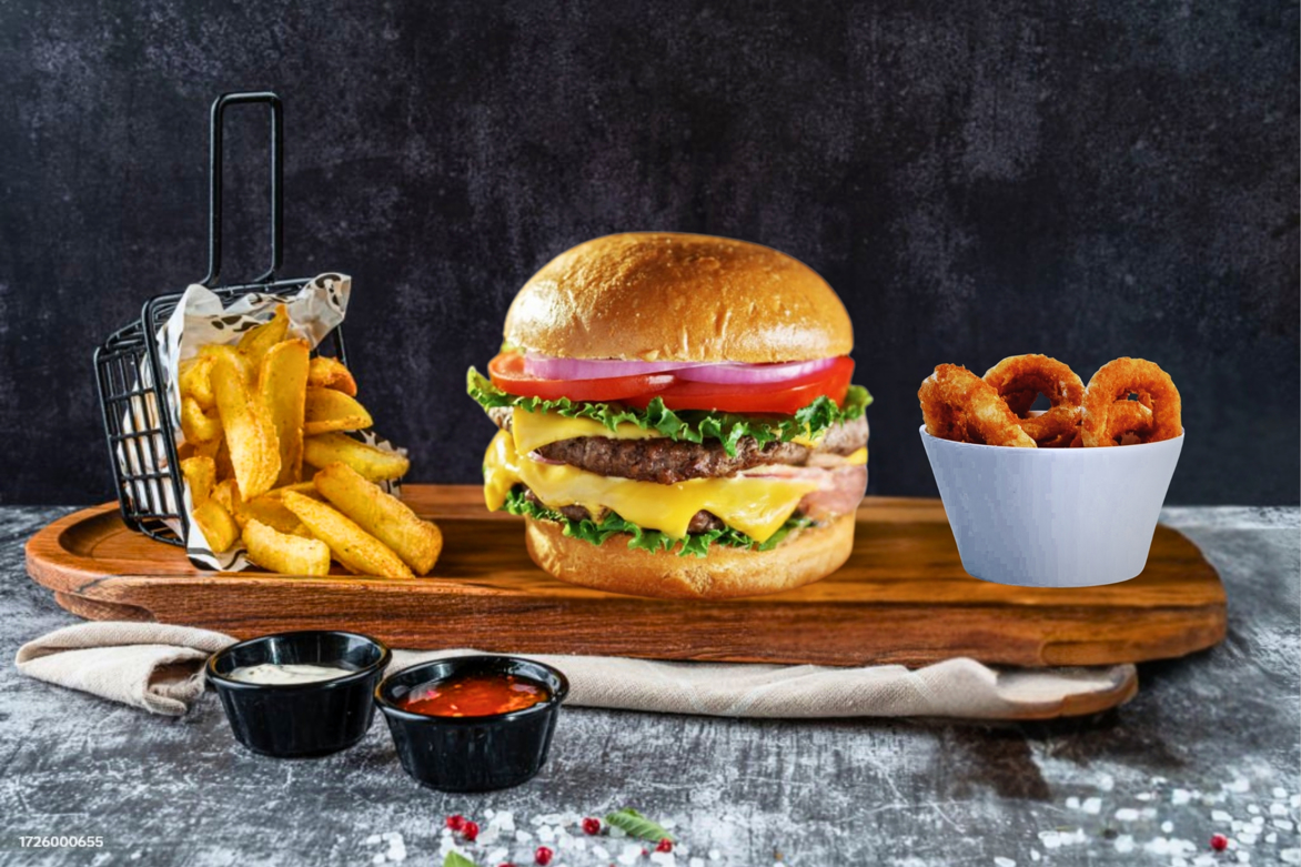 Double Burger Menü