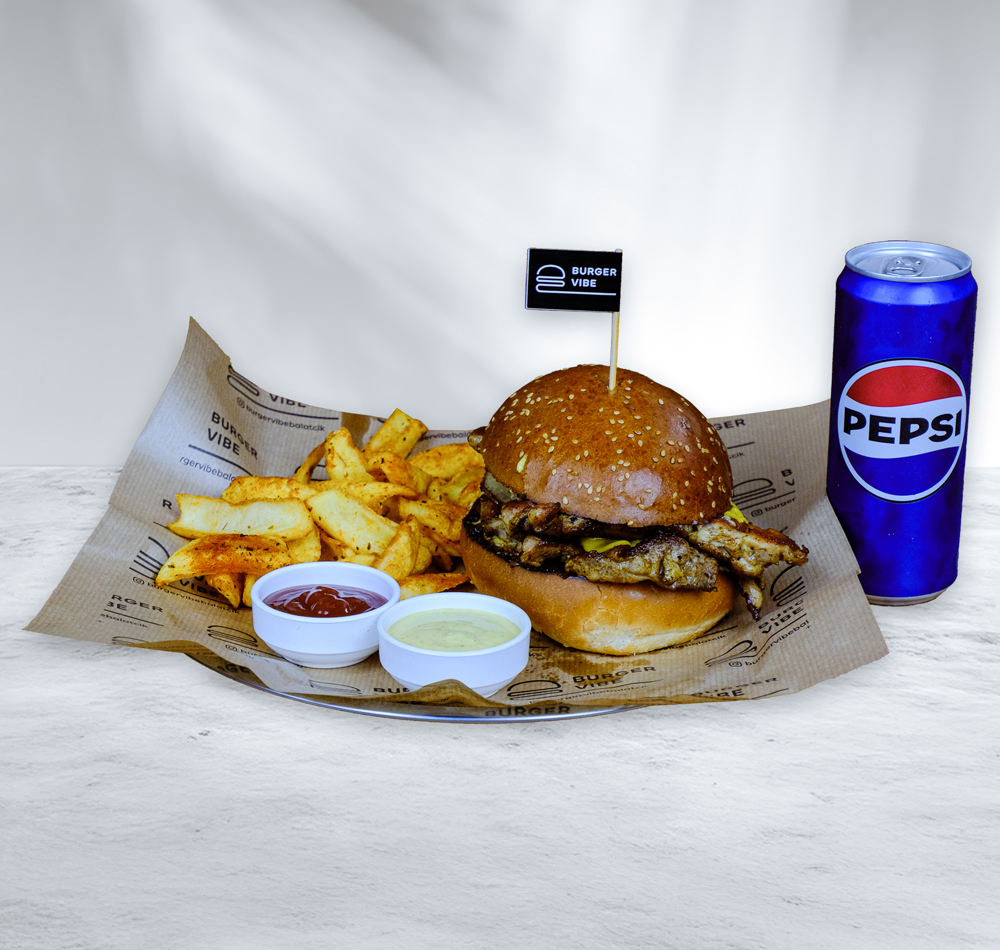 Chicken Dublex Burger Menü