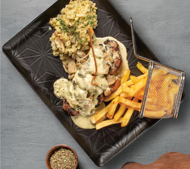 Tenderloin with Creamy Mushroom Sauce