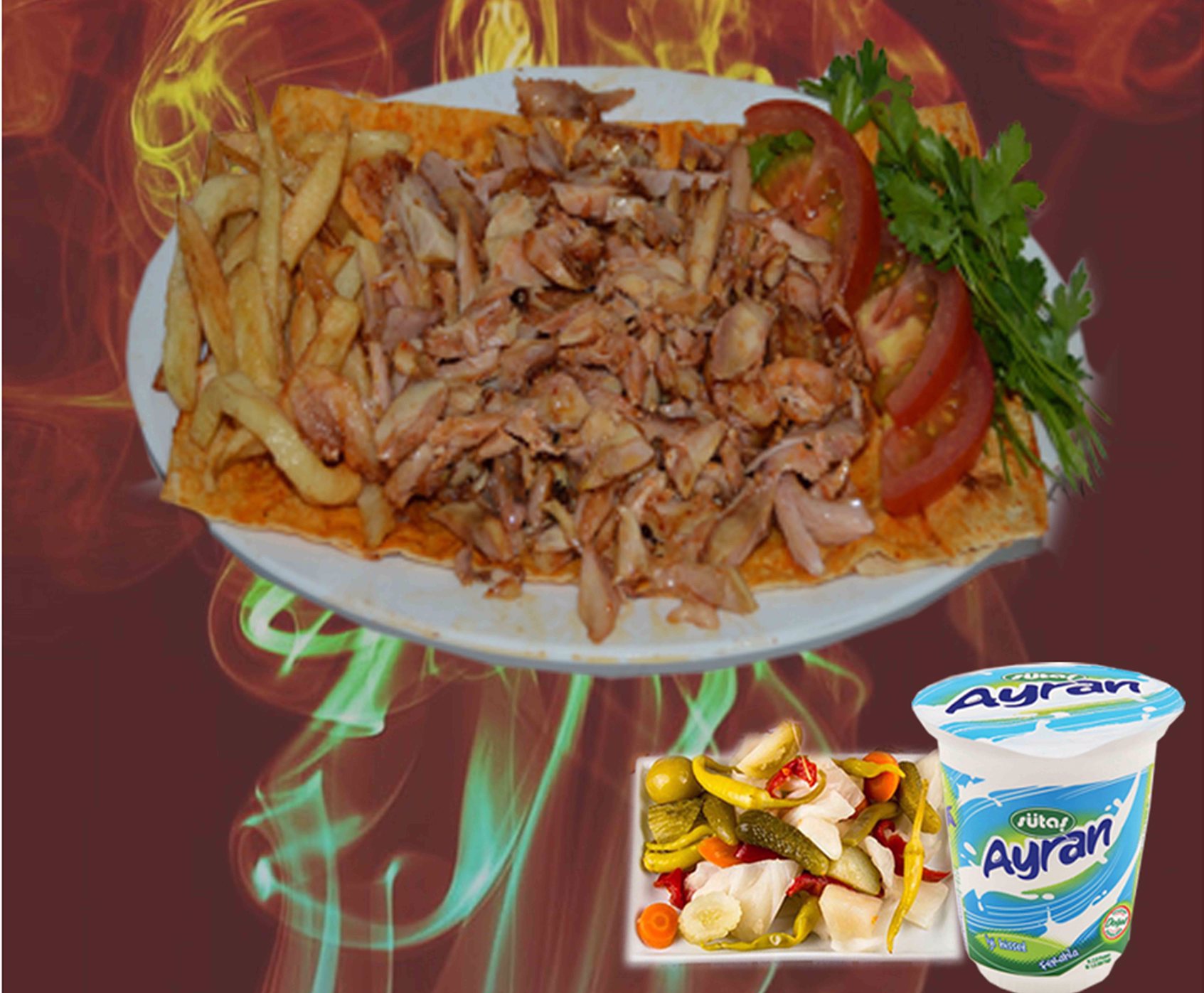 Tavuk Döner Servis Menü