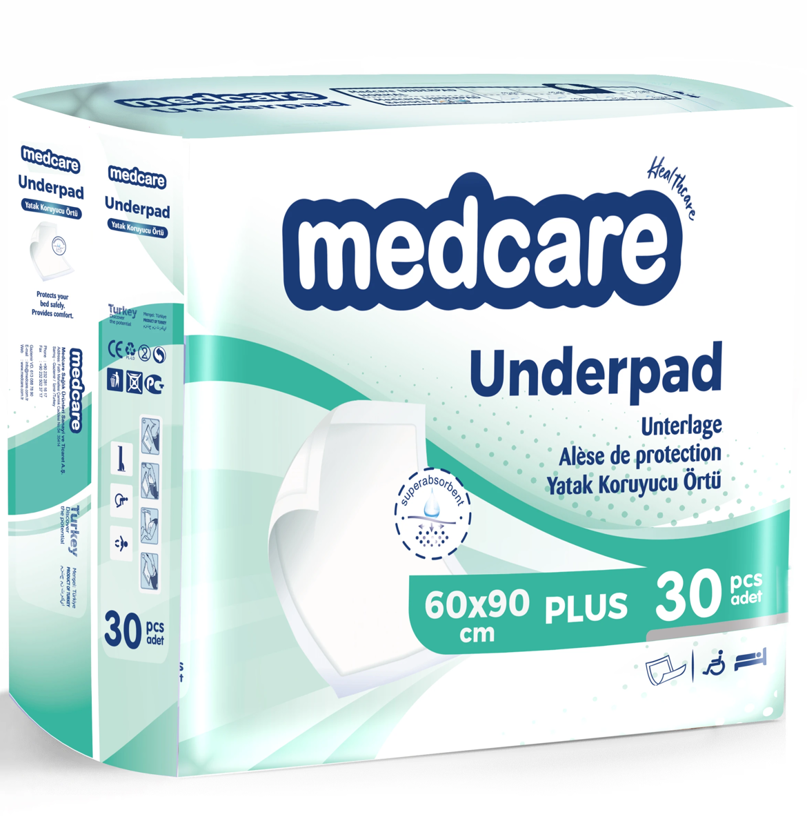 Medcare Yatak Koruyucu 60*90 Plus Standart