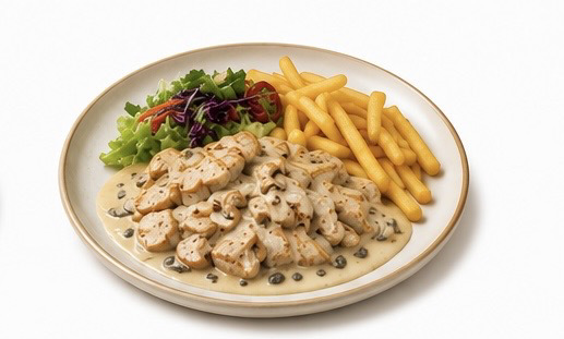 Kremalı Mantarlı Tavuk 