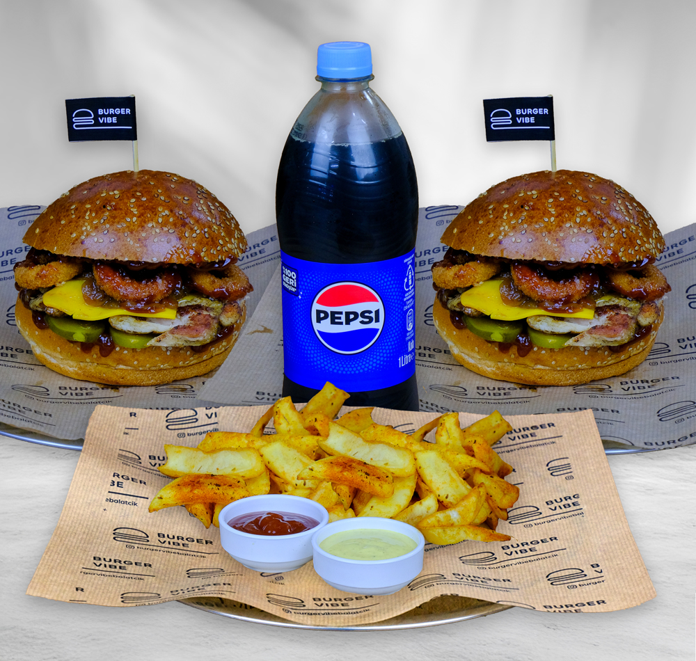 2'li Chicken Chef Burger Menü