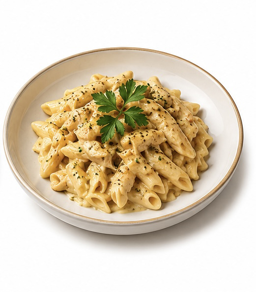Tavuklu Köri Soslu Penne
