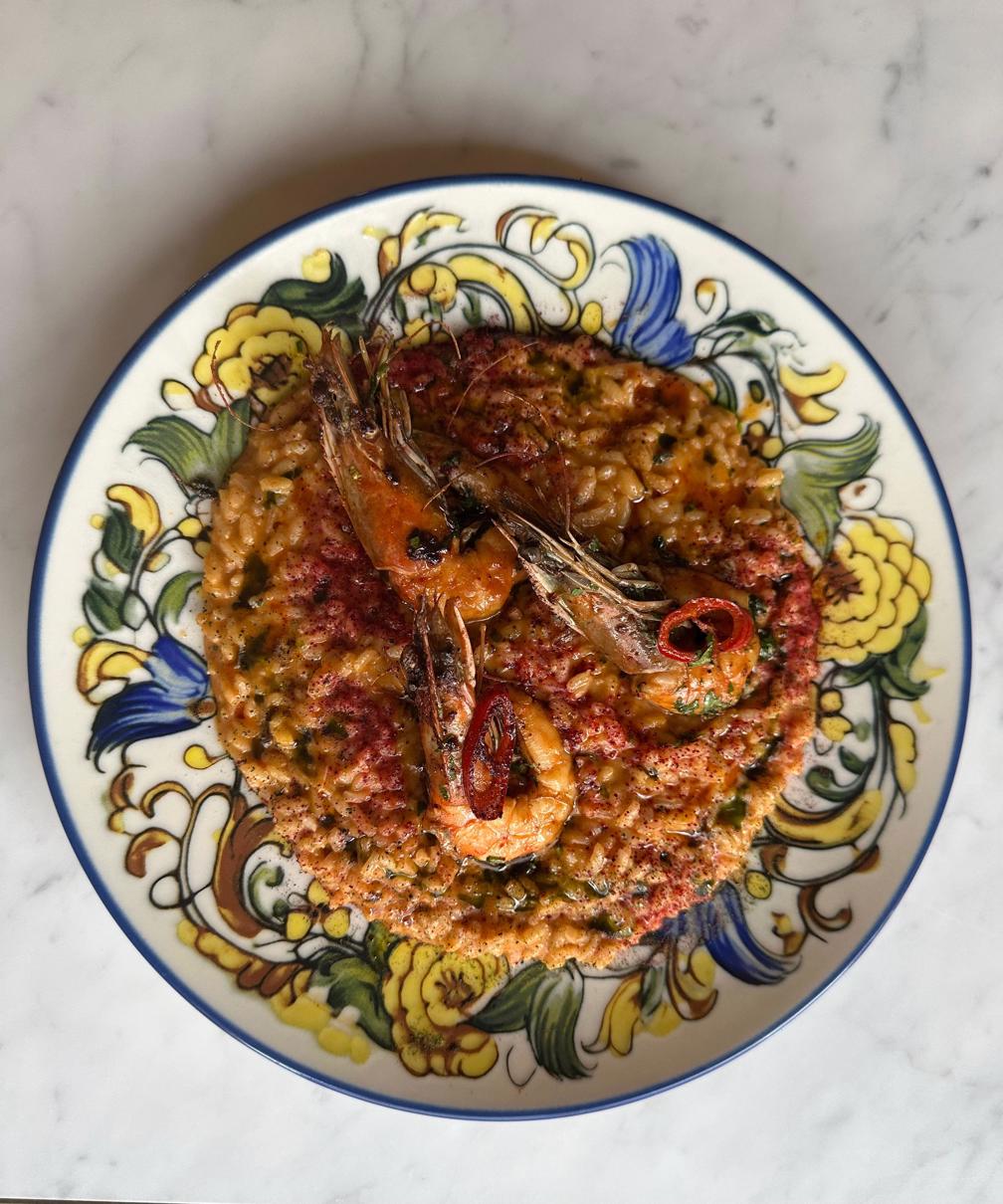 Risotto Gamberi E Asparagi