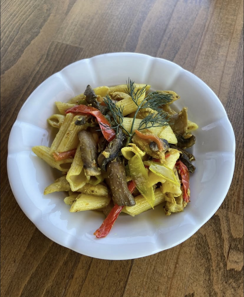Tavuklu Mantarlı Makarana
