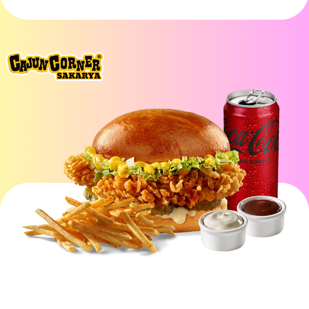 Chicken Cajun Burger Menü