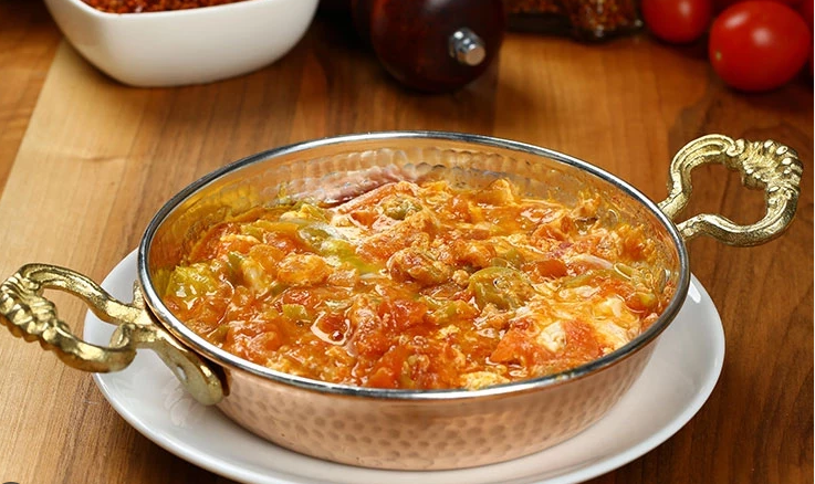 Beyaz Peynirli Menemen 