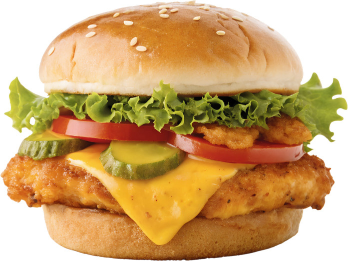 Tavuk ve Peynirli Burger