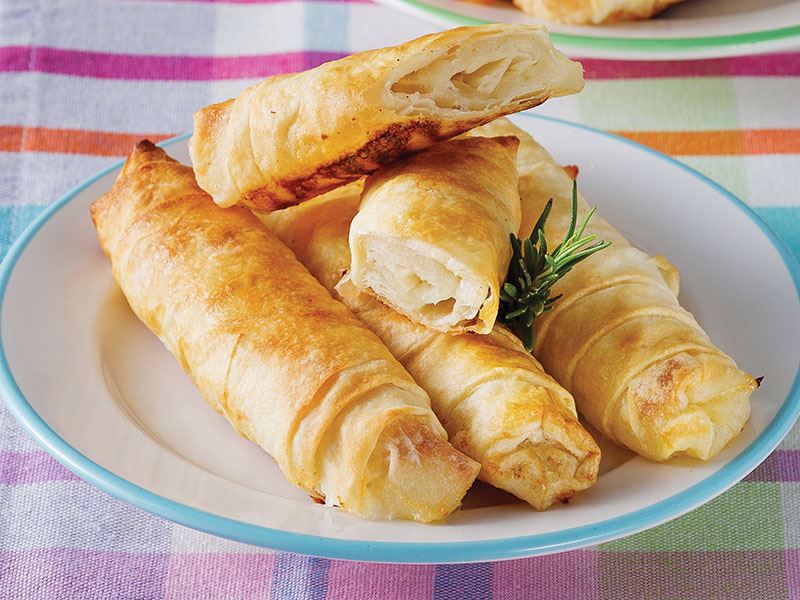 Fried Rools with Cheese