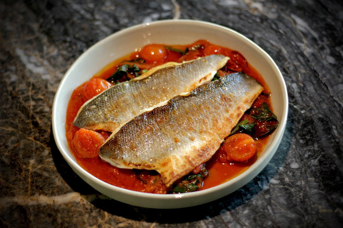 SEA BASS WITH VEGETABLES