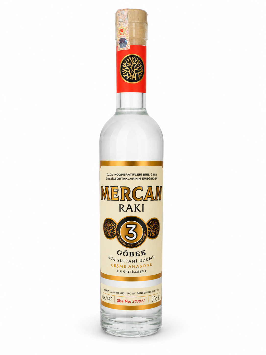 MERCAN GÖBEK RAKI 50 CL