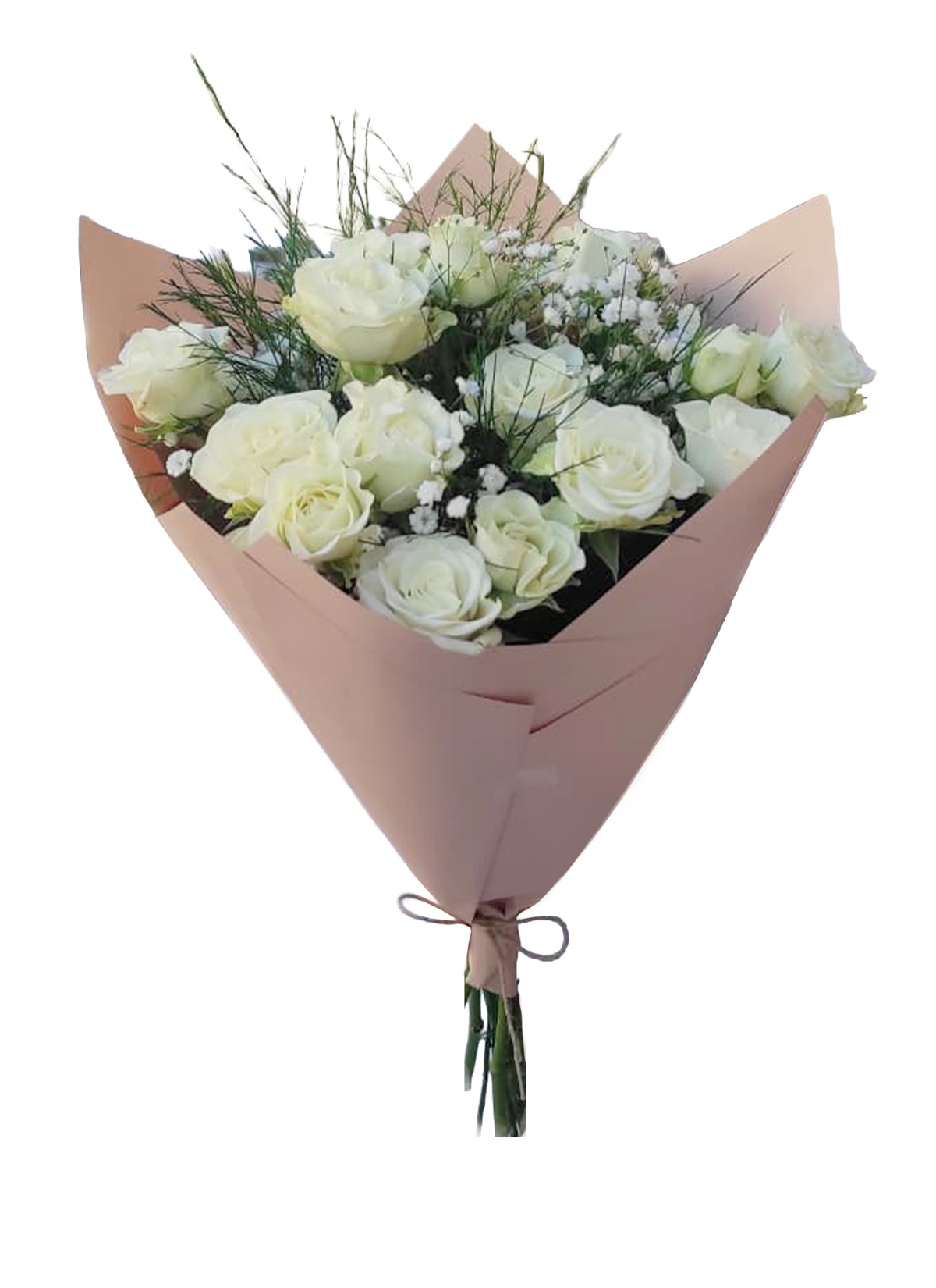 WHITE CLIMBING ROSE BOUQUET