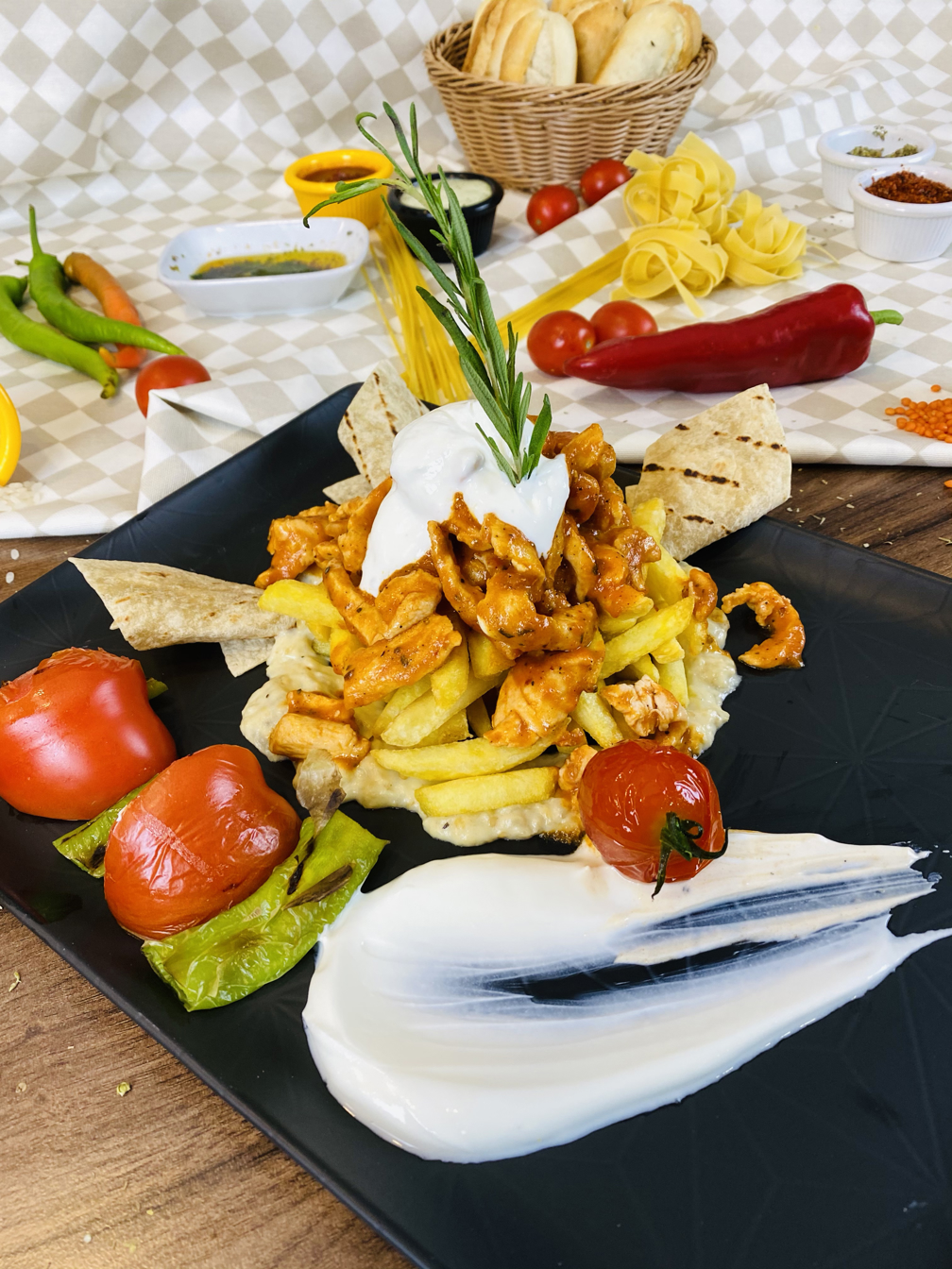 Patlıcan Beğendili Tavuklu Çökertme (Tava)