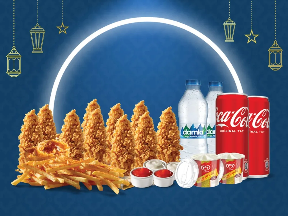 İftar Cajun Sepet Menü 2 Kişilik