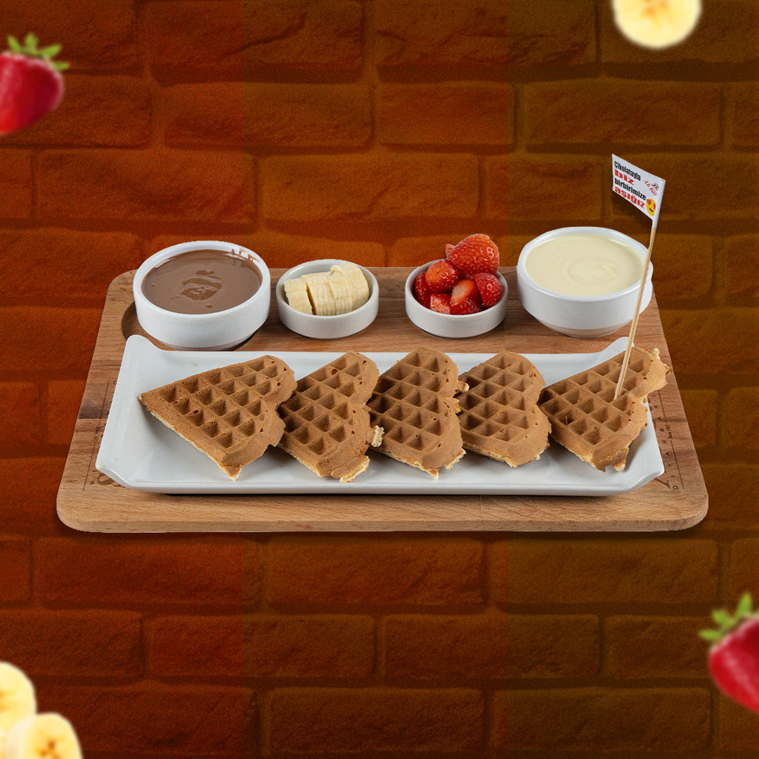 Waffle Krep Sunum