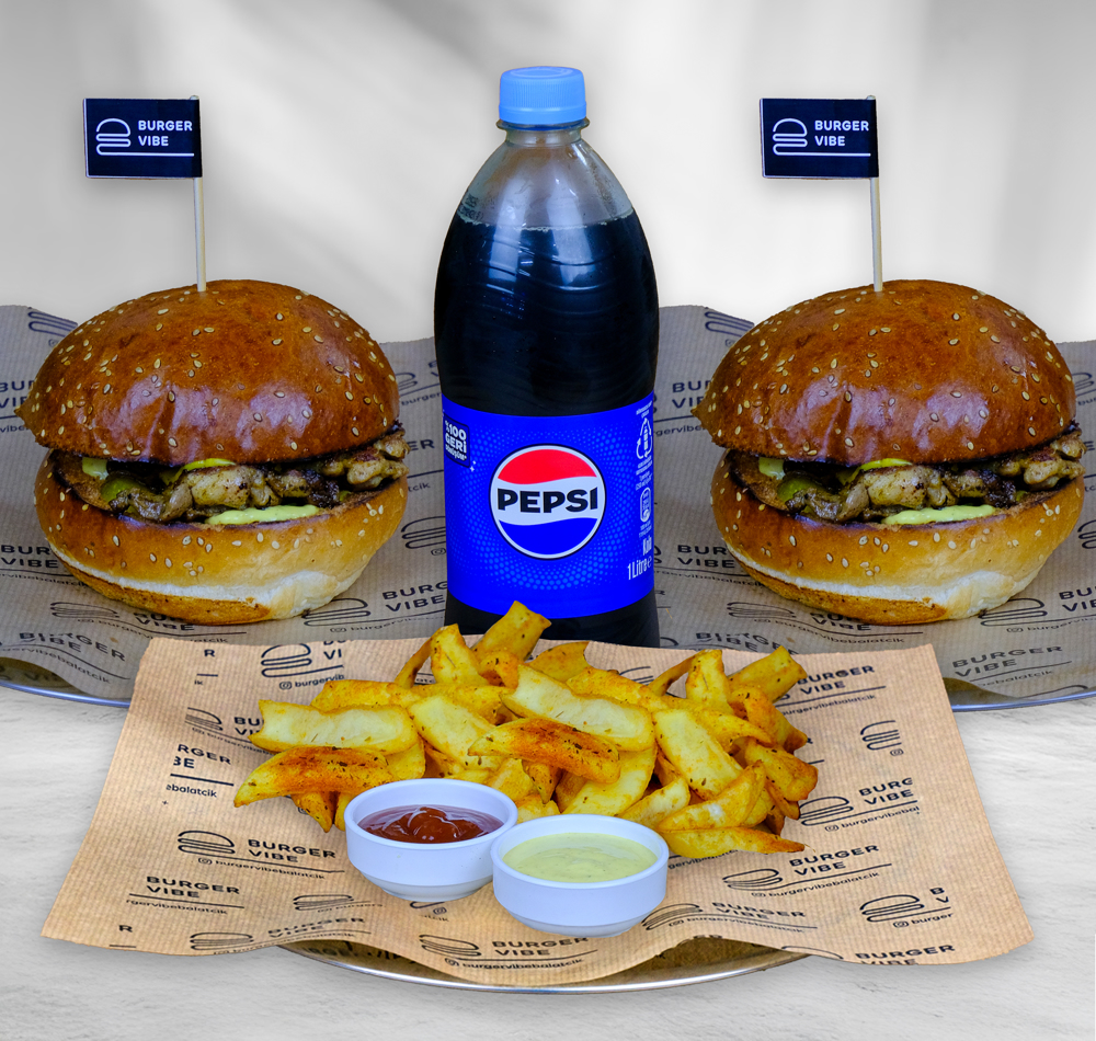 2'li Chicken Cheesburger Menü