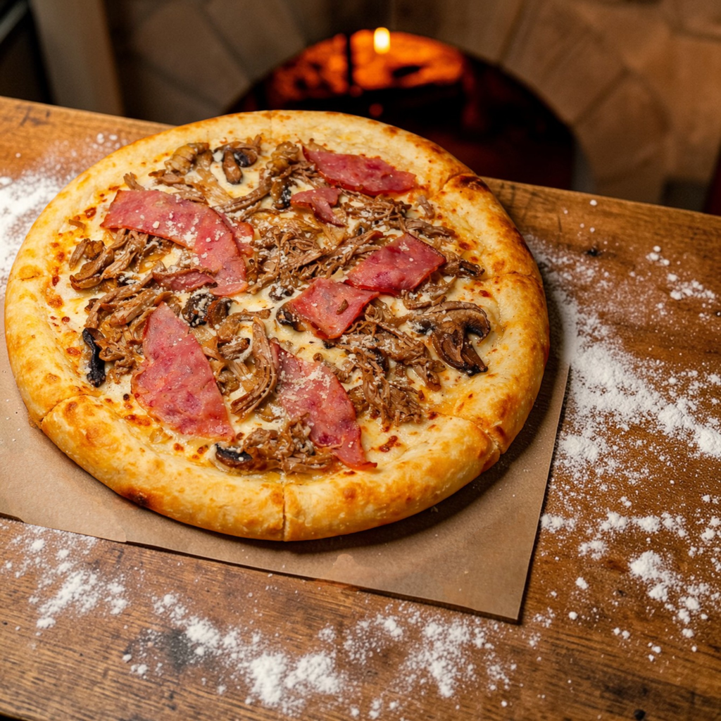 Beşamel Soslu Etli Pizza