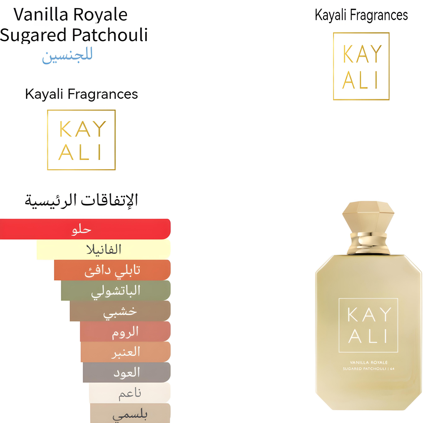 Vanilla Royale Sugared Patchouli | 64 edp intense - فانيلا رويال سوغارت 