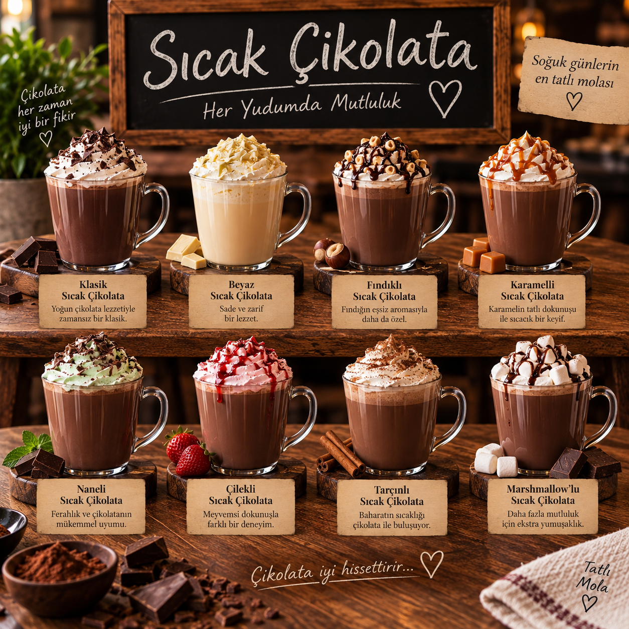 Sıcak Çikolata Çeşitleri