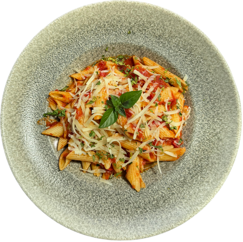 Penne with Tomato and Basil Sauce