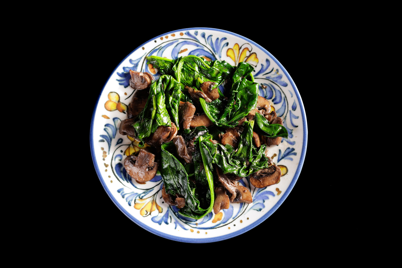 FUNGHI E SPINACI  