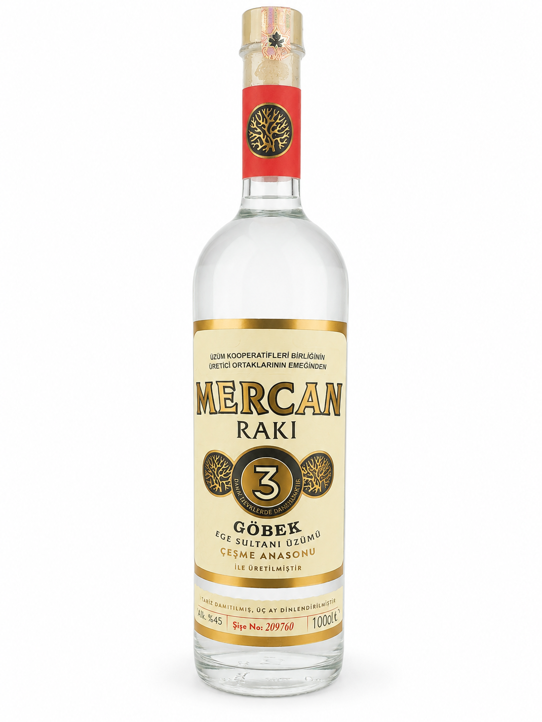 MERCAN GÖBEK RAKI 100 CL