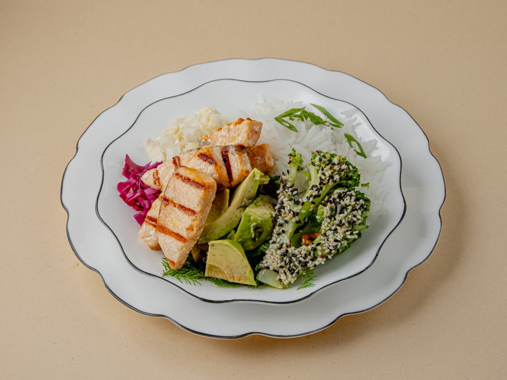 Salmon & Broccoli Bowl