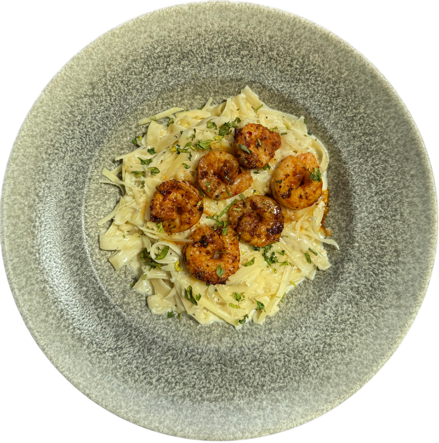 Fettuccine Creamy Pasta with Shrimp