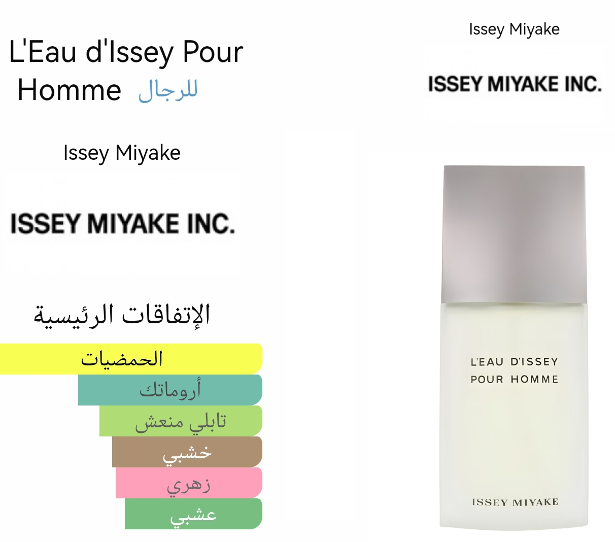 L'Eau d'Issey Pour Homme - دي ايسي بورهوم 