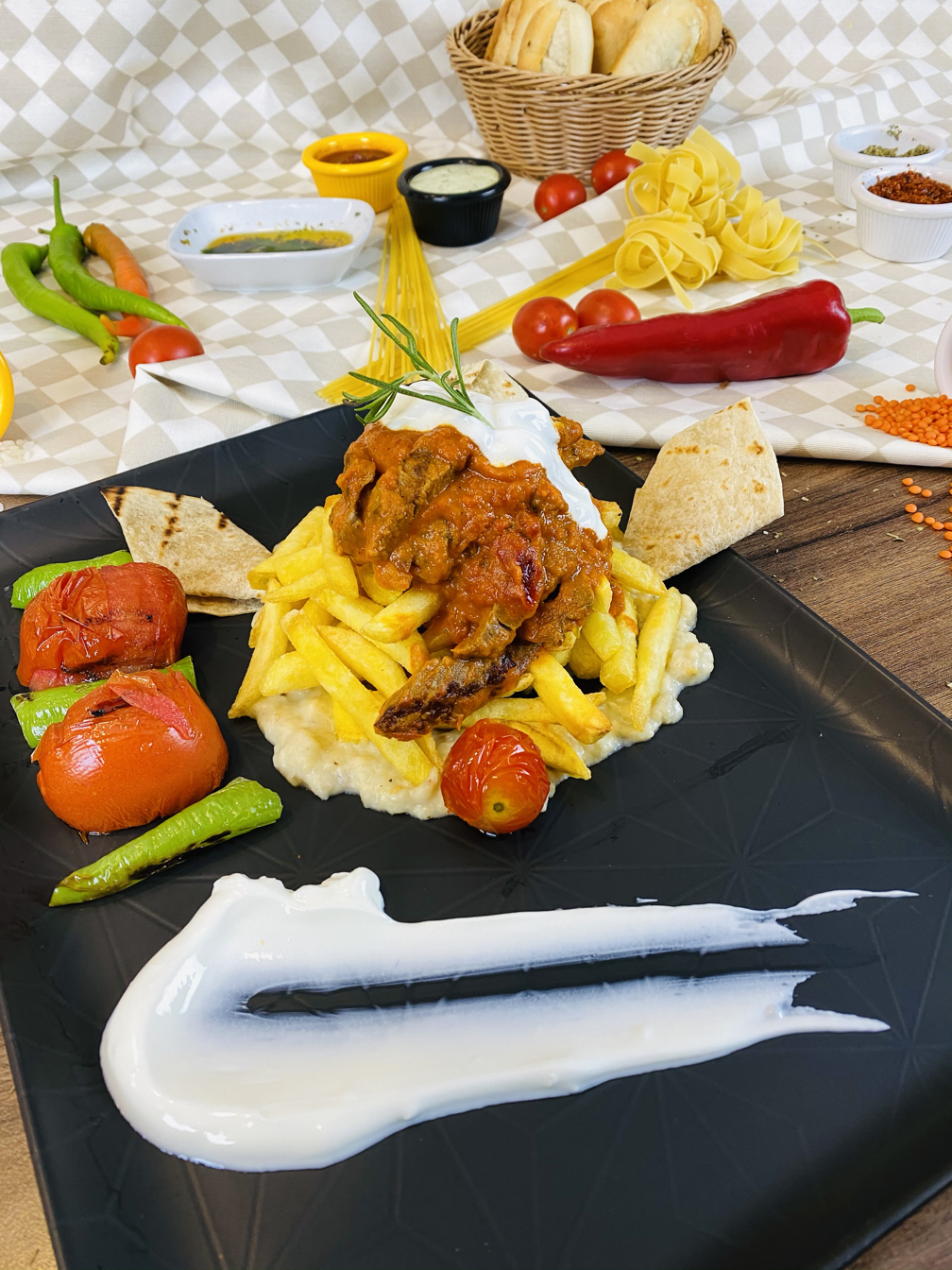 Patlıcan Beğendili Etli Çökertme (Tava)