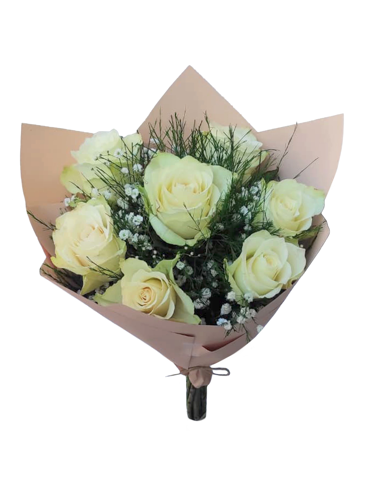WHITE ROSES BOUQUET