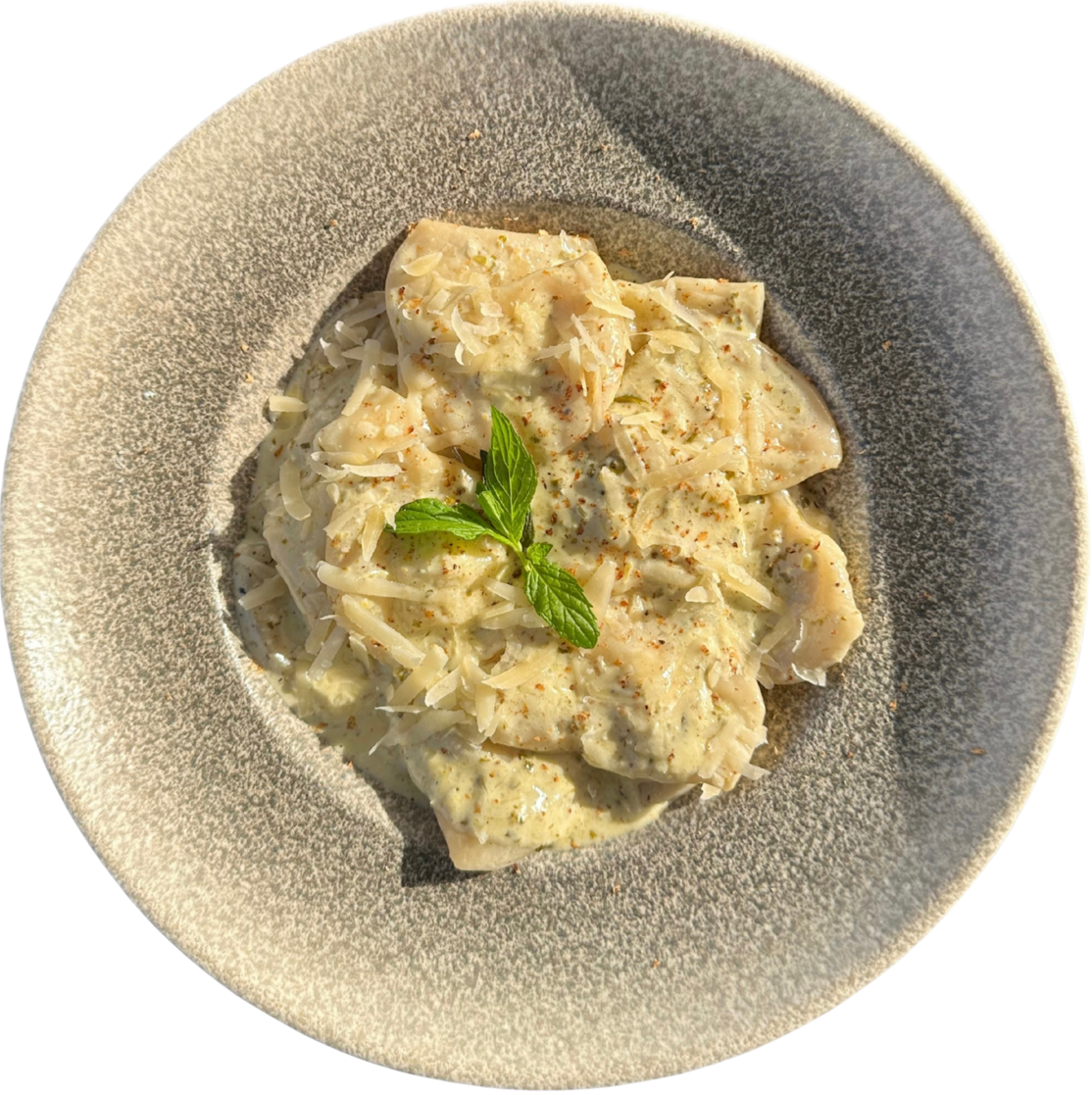 Ravioli Fesleğen Ve Kremalı Makarna (Pirohu)