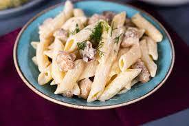 Penne Kremalı Mantarlı Tavuklu
