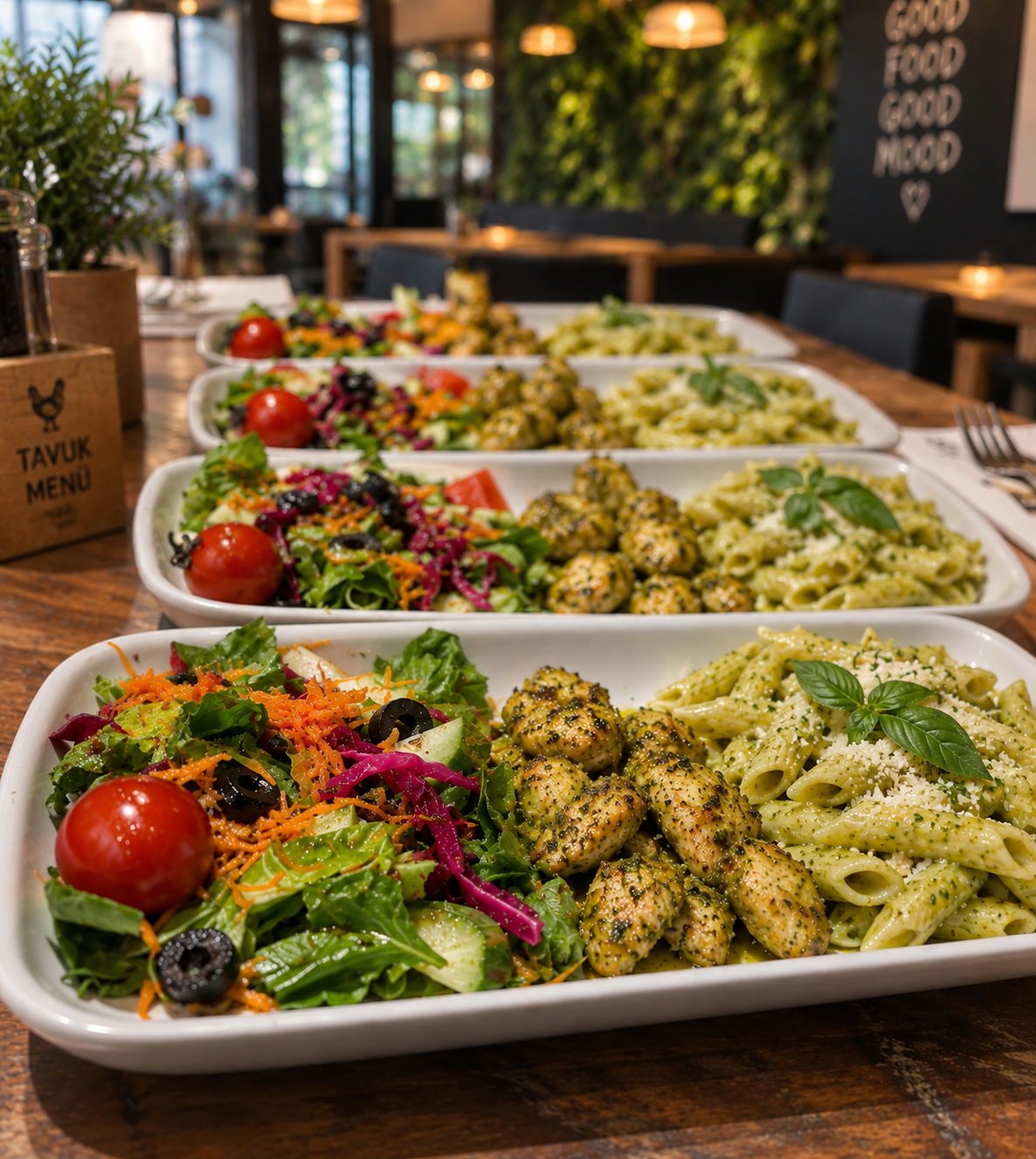 Pesto tavuk